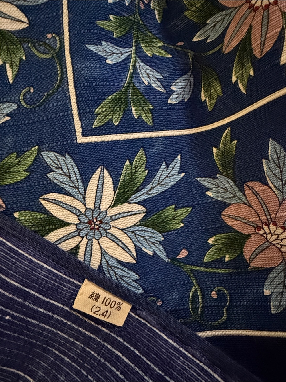 Gen'emon Kiln Sanbi Tablecloth  Furoshiki (wrapping cloth) Floral 100% cotton